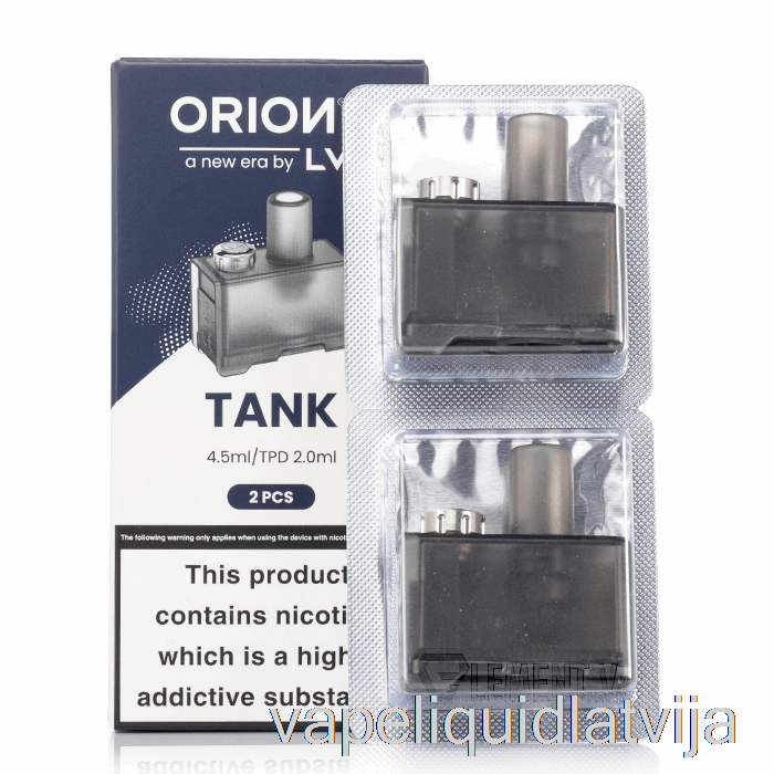 Lve Orion 2 Rezerves Pods 4,5 Ml Atkārtoti Uzpildāms Pod Vape šķidrums